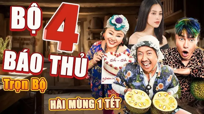 Hình ảnh bộ tứ báo thủ trong phim Tình Yêu Thôi Mà