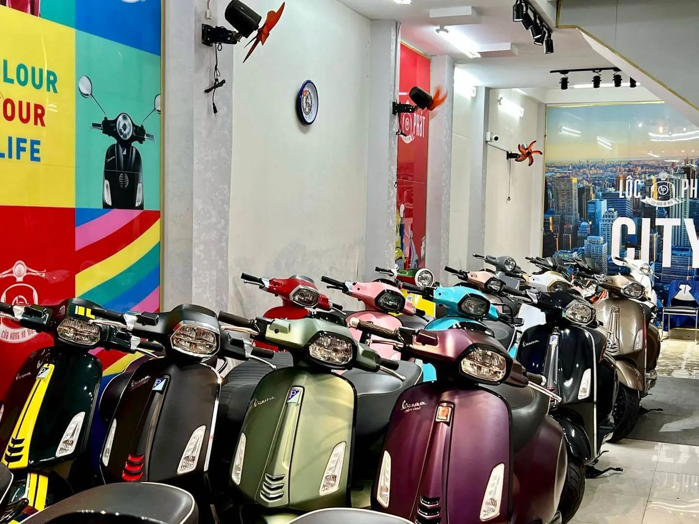Các dòng xe Vespa Việt Nam phổ biến