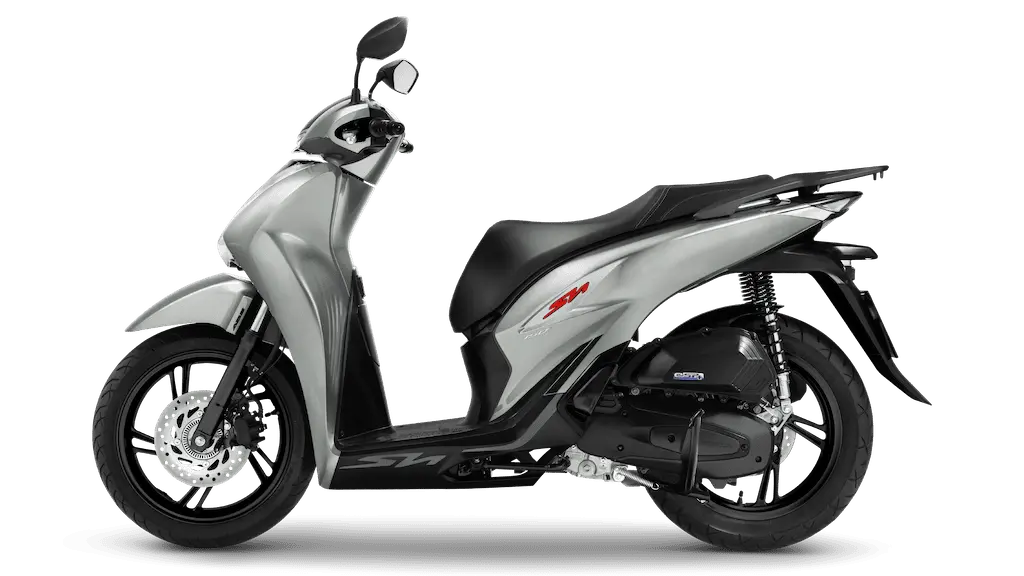 Cận cảnh chi tiết thiết kế của xe SH màu xám