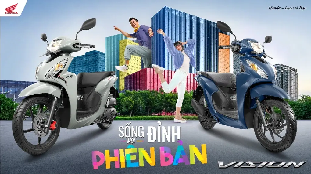 Tổng hợp các phiên bản Honda Vision bản cá tính 2023