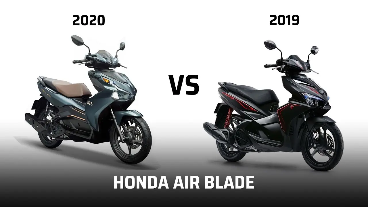 So sánh thiết kế giữa Honda AB 2019 và Air Blade 2020