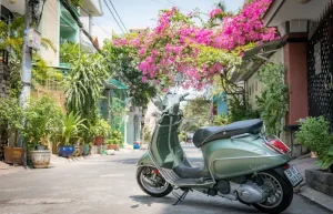 Vespa Sprint xanh rêu