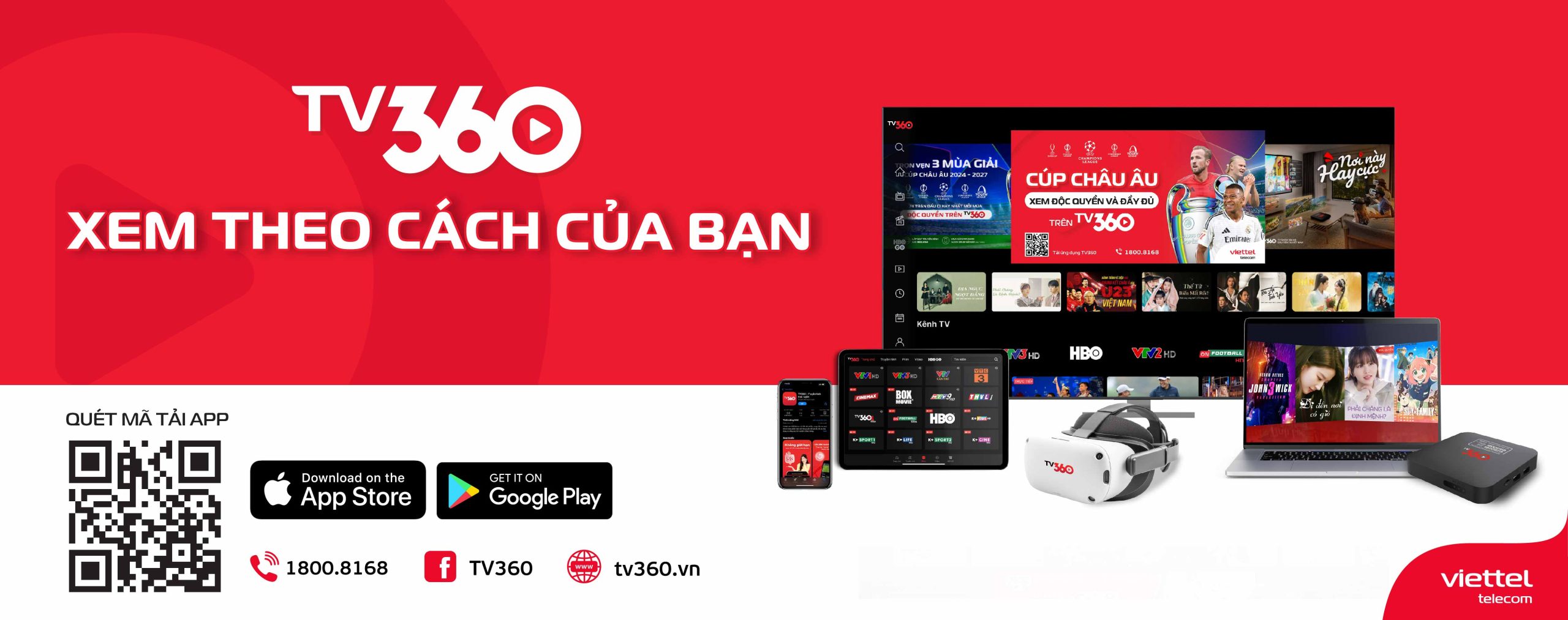 Chỉ cần có kết nối internet, người dùng Tv360 có thể xem hàng trăm kênh truyền hình, phim và chương trình giải trí ở bất kỳ đâ