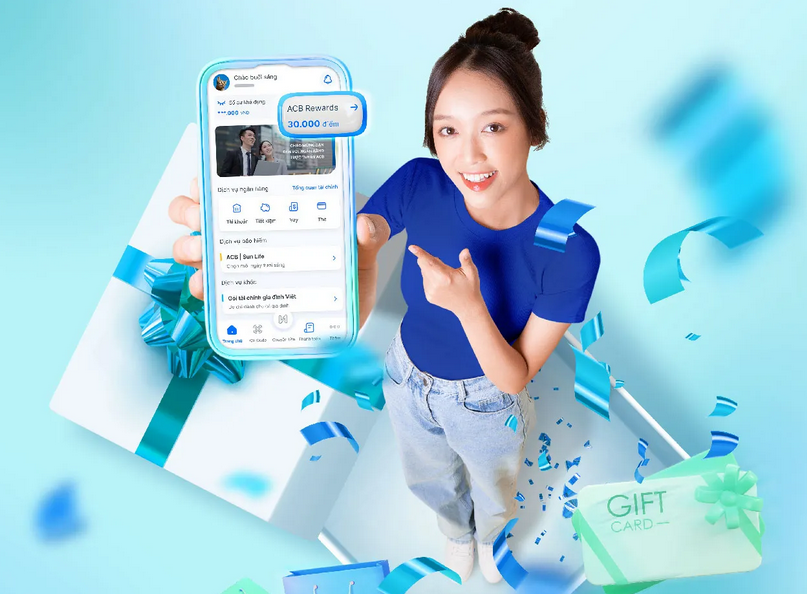 ACB Online cho phép theo dõi chi tiêu, số dư và các khoản thanh toán định kỳ một cách trực quan