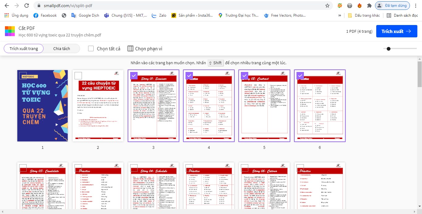 Tách file PDF là quá trình chia một tài liệu PDF thành nhiều tệp PDF nhỏ hơn