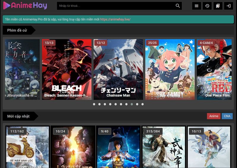 Review animehay - Độ phủ thể loại và tốc độ cập nhật