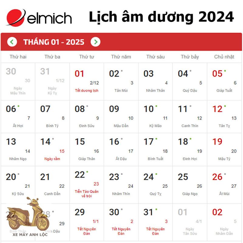 lịch âm 2024 - Cách đổi nhanh lịch âm 2024 - Cách đổi nhanh