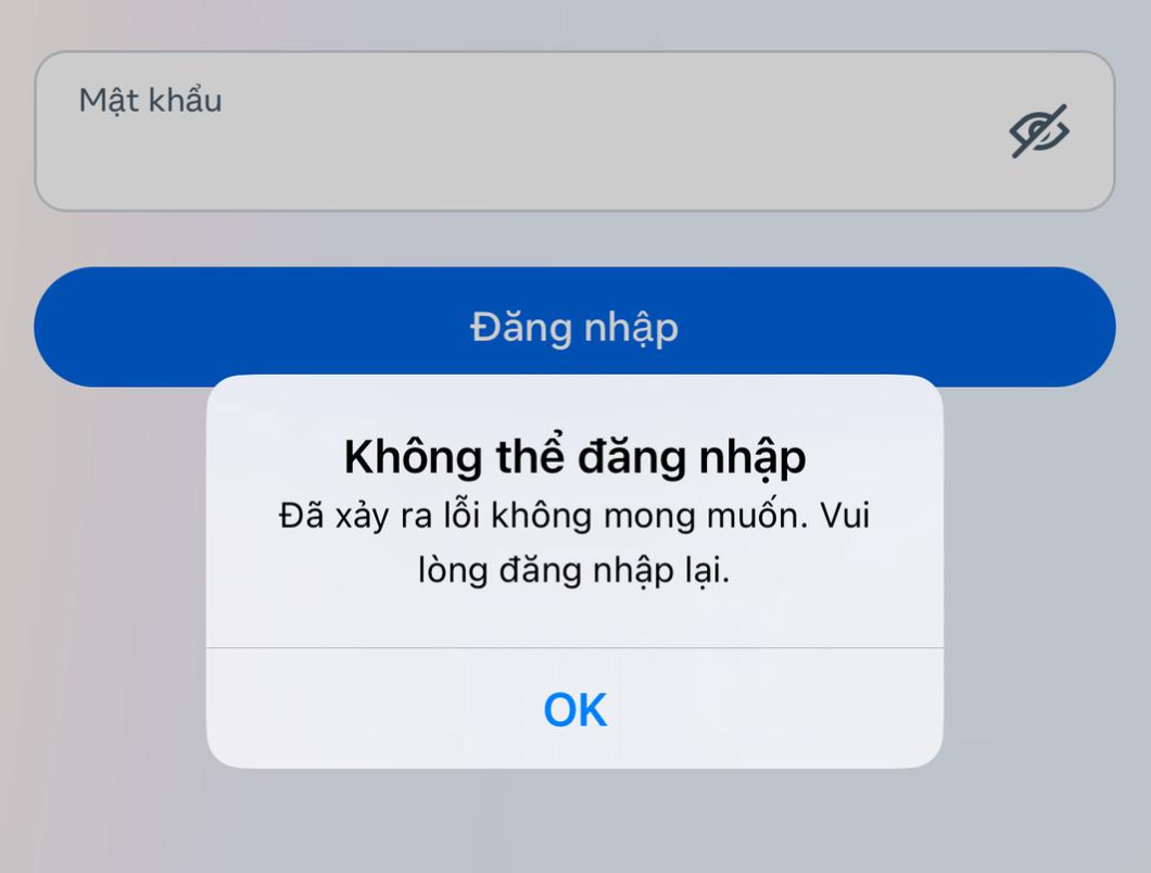 Lỗi 'Tài khoản của bạn đã bị khóa tạm thời' khi đăng nhập