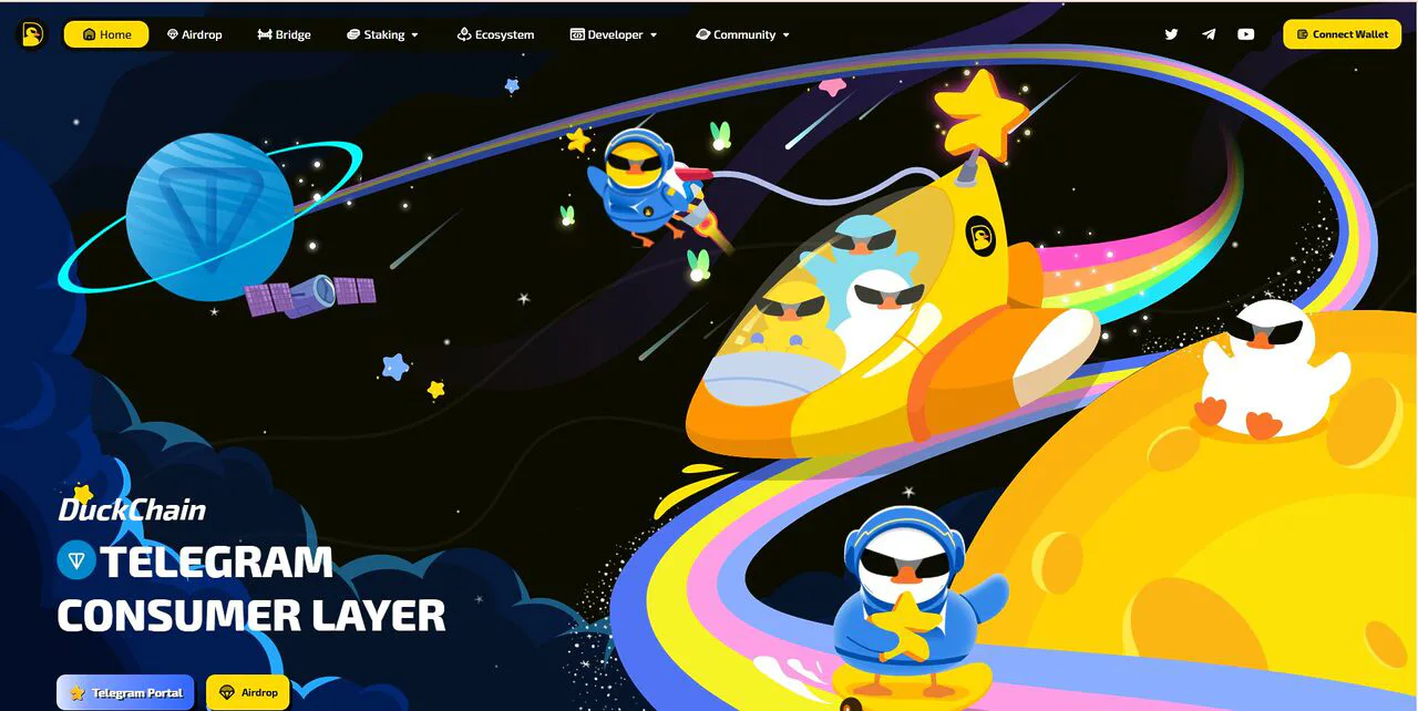 Duckchain được hưởng lợi từ tính bảo mật mạnh mẽ của blockchain TON cơ sở