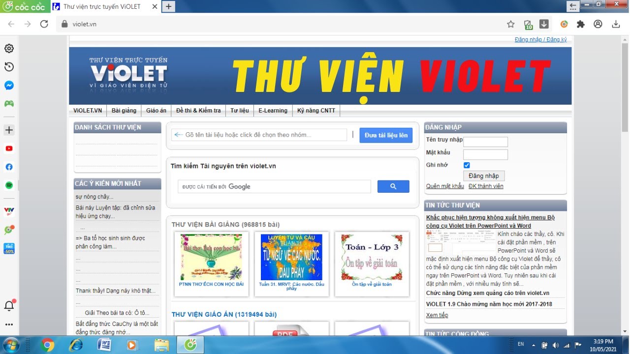 Violet cung cấp một thư viện đối tượng khổng lồ