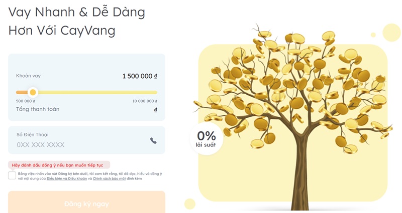 Cayvang - Thời gian xét duyệt và tốc độ giải ngân Cayvang - Thời gian xét duyệt và tốc độ giải ngân