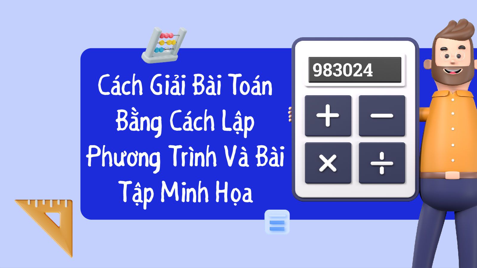 Trình giải toán - Nhập dữ liệu và nhận diện bài toán