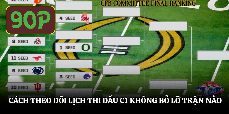 Cách theo dõi lịch thi đấu C1 không bỏ lỡ trận nào