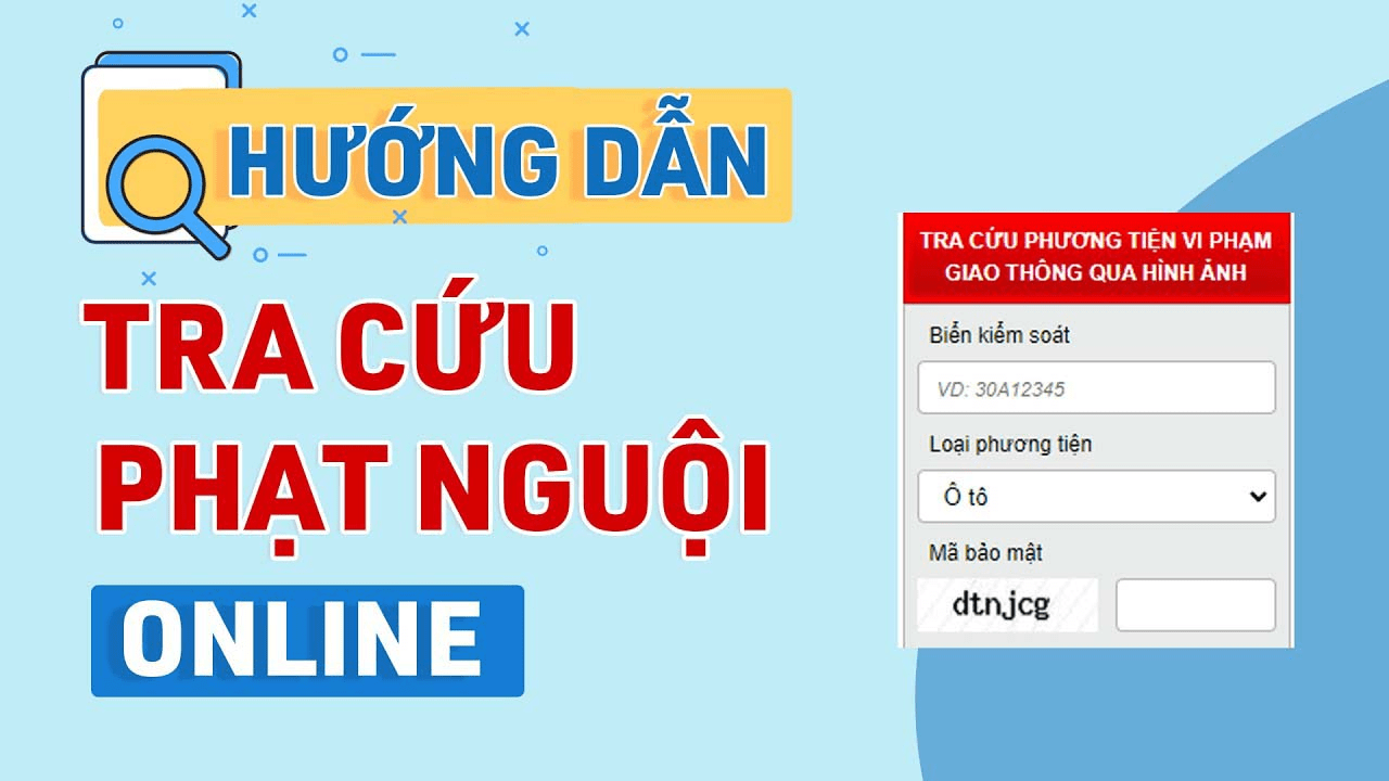Phạt nguội - Tra cứu qua dữ liệu đăng kiểm Phạt nguội - Tra cứu qua dữ liệu đăng kiểm