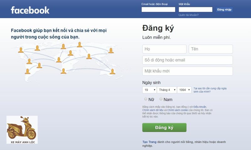 Facebook đăng nhập - Đăng nhập bằng địa chỉ email Facebook đăng nhập - Đăng nhập bằng địa chỉ email
