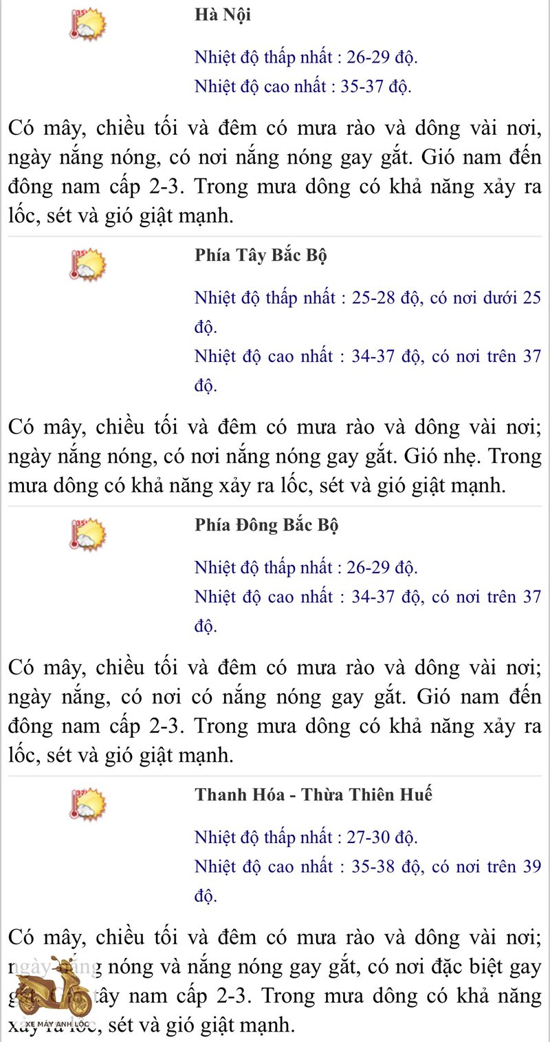 Dự báo thời tiết ngày mai - Tây Bắc Bộ Dự báo thời tiết ngày mai - Tây Bắc Bộ