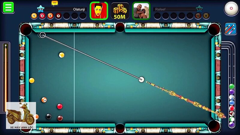8 Ball Pool - Điểm chạm và cách tưởng tượng đường bi 8 Ball Pool - Điểm chạm và cách tưởng tượng đường bi